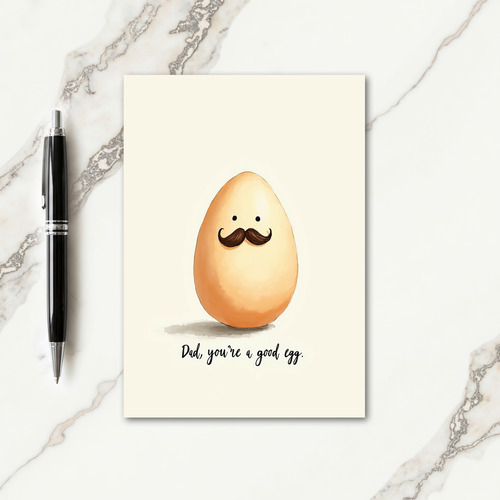 Good Egg Fathers Day Art Card