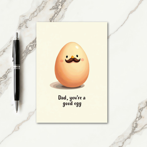 Good Egg Fathers Day Card