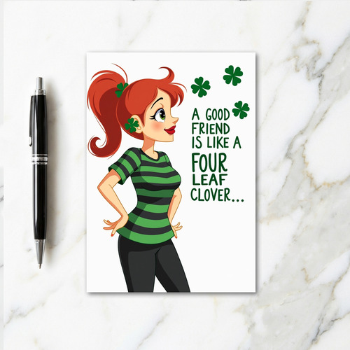 Good Friend Clover Card