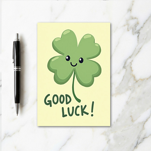 Good Luck Clover Card For Friend