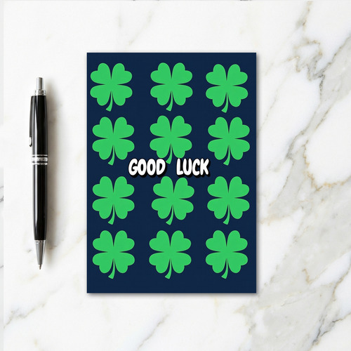 Good Luck Clover Card