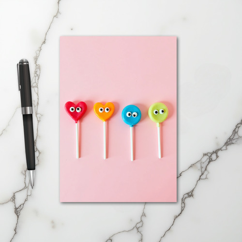 Googly Eye Lollipops Card