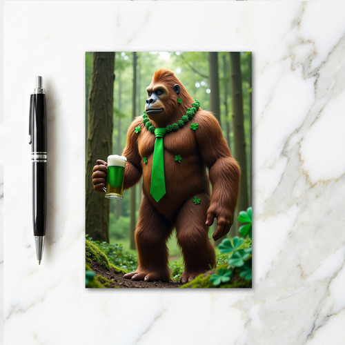 Gorilla Luck St Patricks Day Card