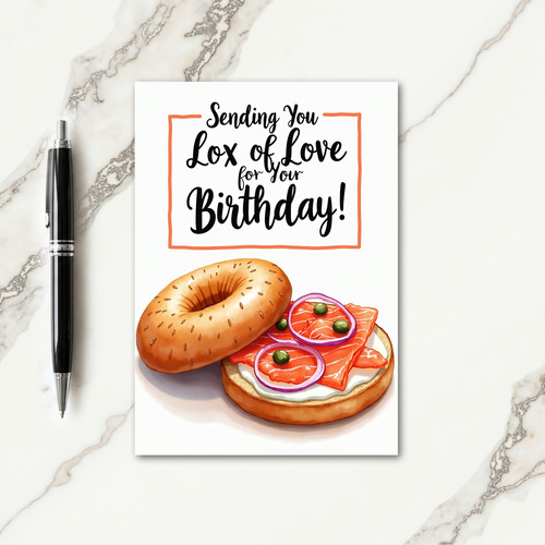 Gourmet Birthday Food Card