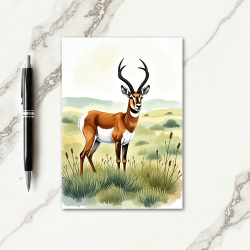 Graceful Antelope Fathers Day Card