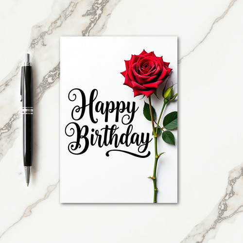 Graceful Bloom Birthday Card