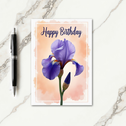 Graceful Bud Birthday Card