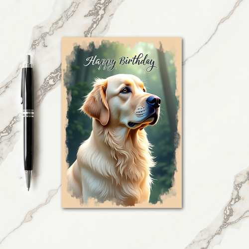 Graceful Dog Birthday Card