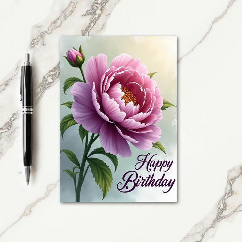 Graceful Lavender Bloom Card