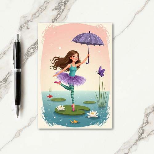 Graceful Lily Birthday Card