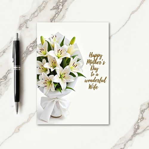 Graceful Mothers Day Bouquet Card