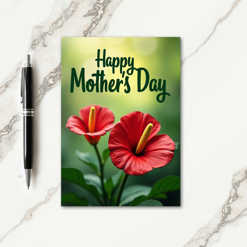 Graceful Script Mothers Day Card