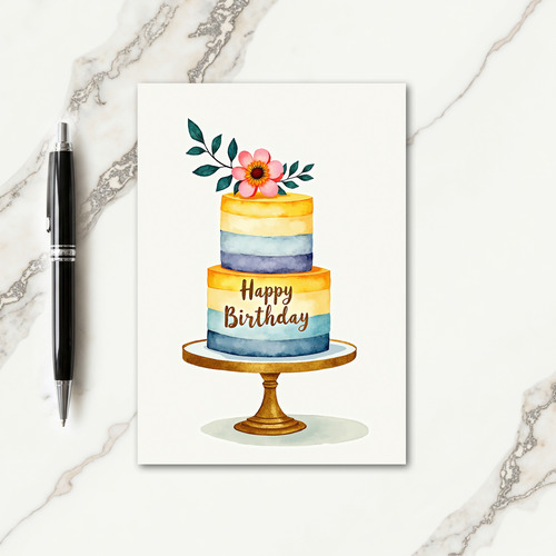 Gradient Art Birthday Card