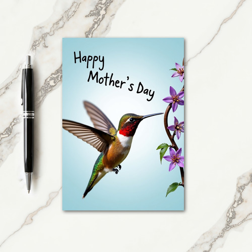 Gradient Bird Celebration Card