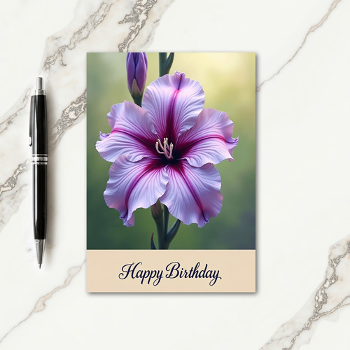 Gradient Birthday Bloom Card