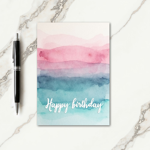 Gradient Birthday Card