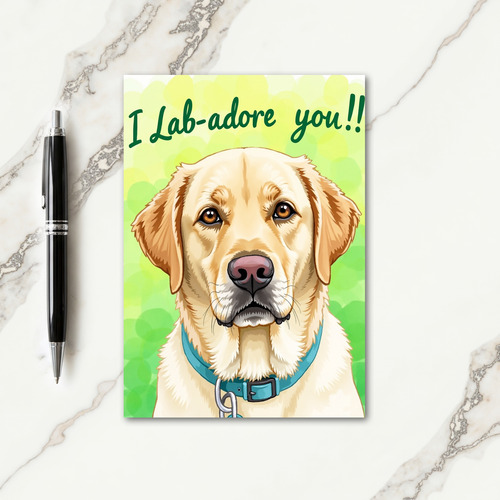 Gradient Dog Pattern Card