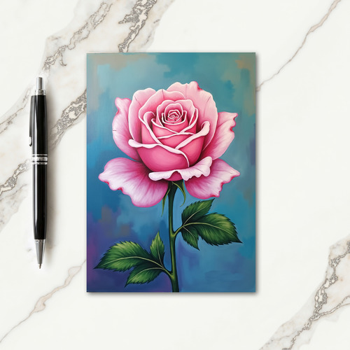 Gradient Flower Bloom Art Card