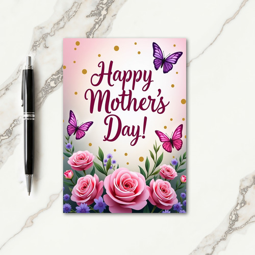 Gradient Happy Mothers Day Card