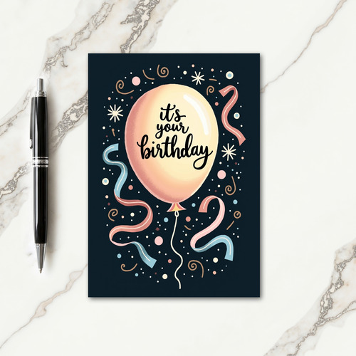 Gradient Joy Birthday Card