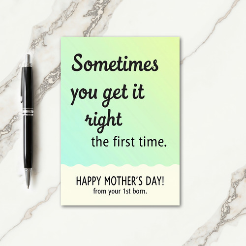Gradient Mothers Day Card