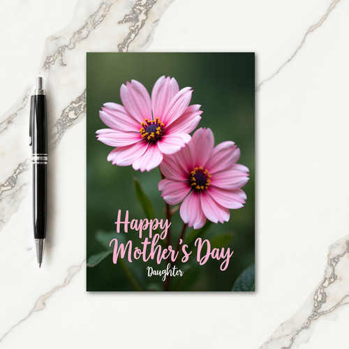 Gradient Petals Mothers Day Card
