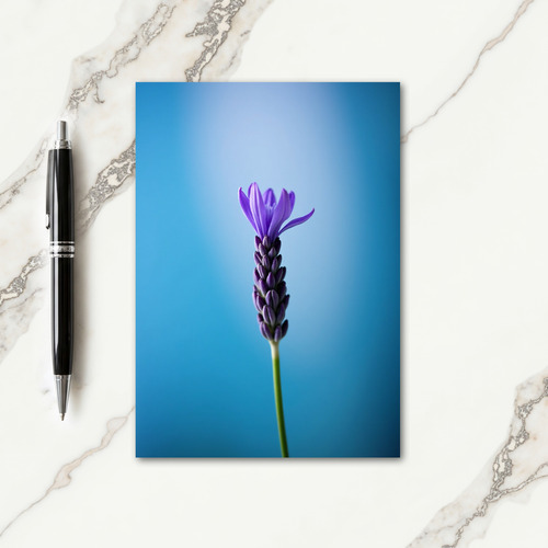Gradient Purple Flower Card