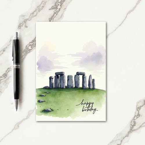 Grand Birthday Monolith Card