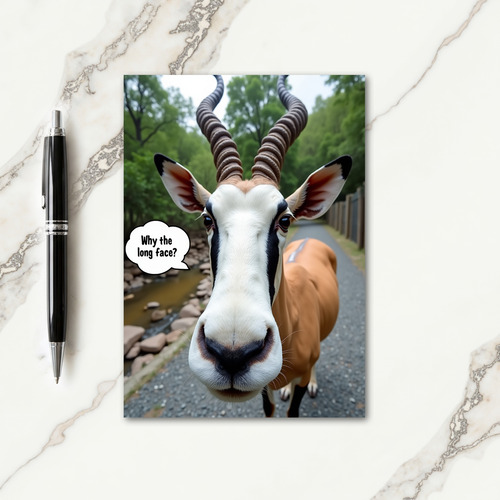 Grand Horned Beast Birthday Card