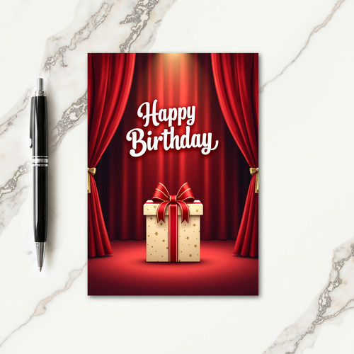 Grand Stage Birthday Card