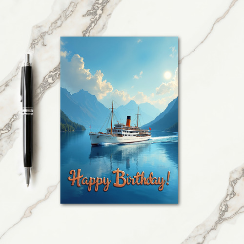 Grand Voyage Birthday Card