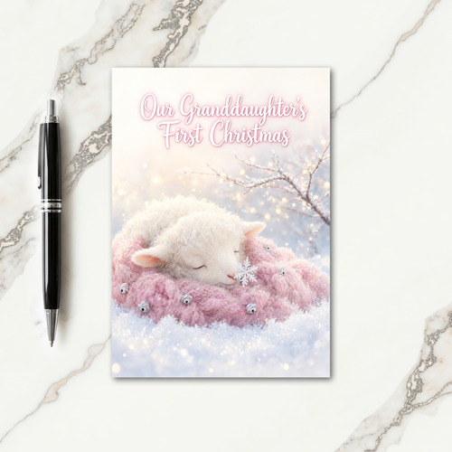 Granddaughter 1St Christmas Card
