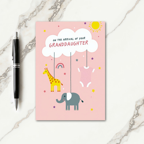Granddaughter Arrival Celebration Card