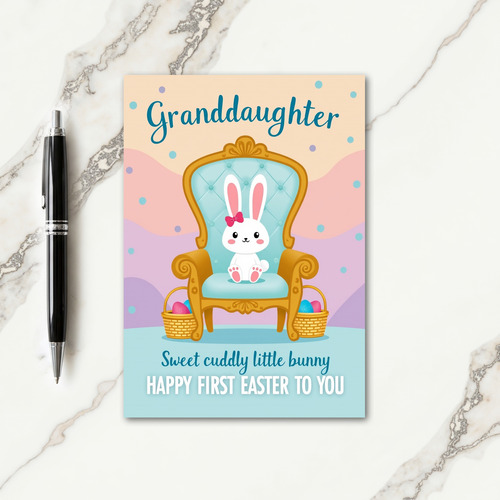 Granddaughter Easter Bunny Card