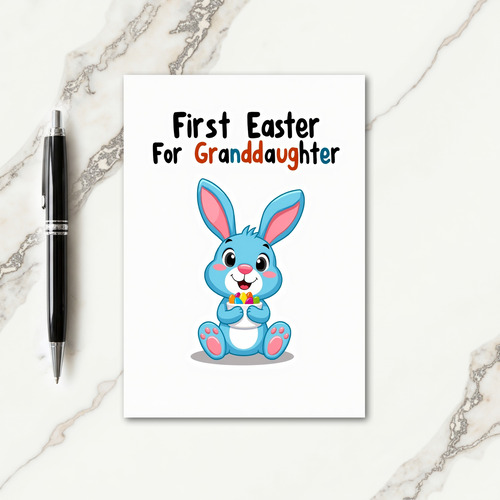 Granddaughter Easter Celebration Card