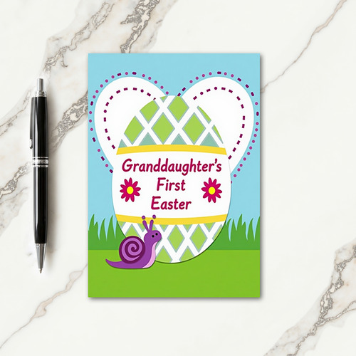 Granddaughter Easter Graphic Art Card