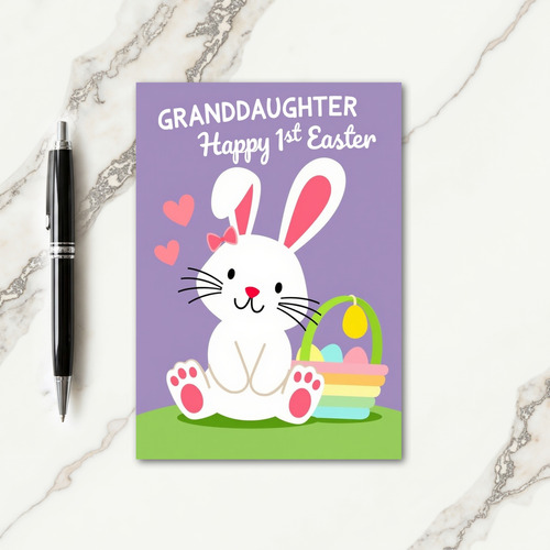 Granddaughter First Easter Art Card