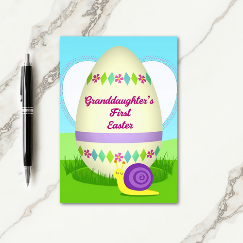 Granddaughter First Easter Day Card