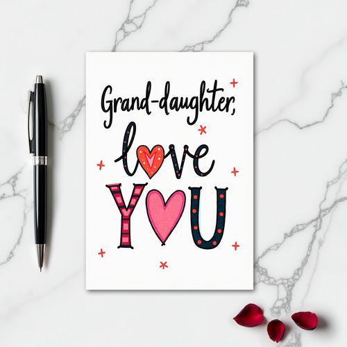 Granddaughter I Love You Card