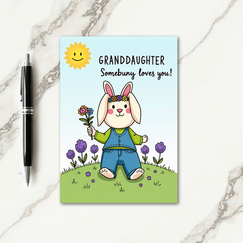 Granddaughter Loves You Animal Card