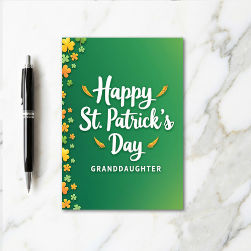 Granddaughter St Patricks Day Card