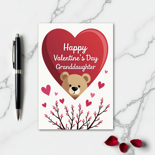 Granddaughter Valentine Love Card