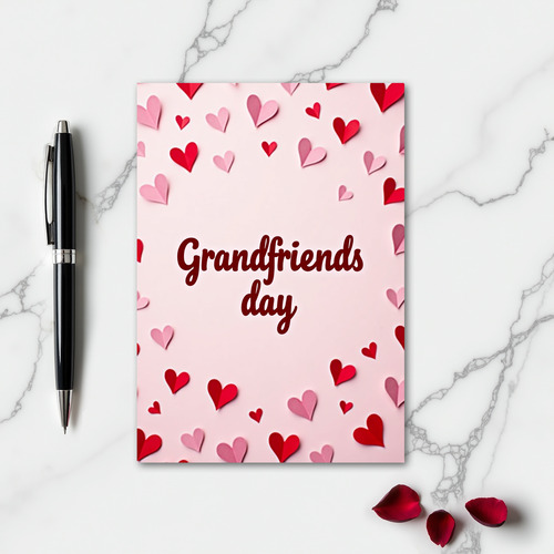 Grandfriends Day Lovely Hearts Card