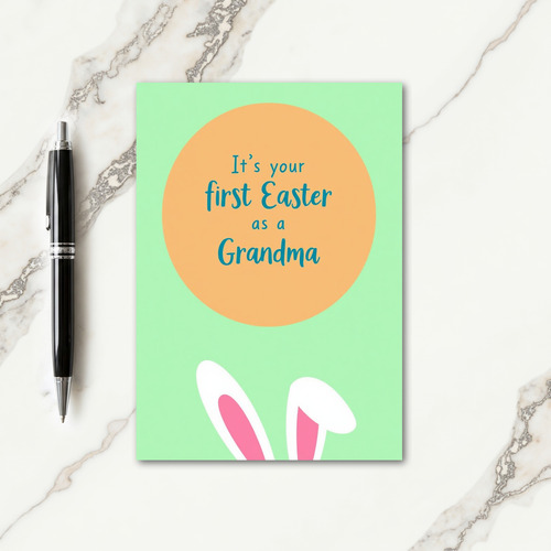Grandma First Easter Greeting Card
