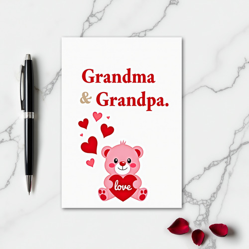 Grandma Grandpa Love Card