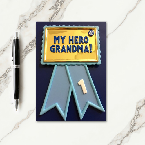 Grandma Hero Award Style Card