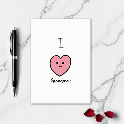 Grandma I Love You Card