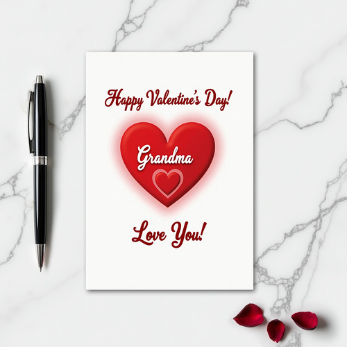 Grandma Love You Valentines Day Card