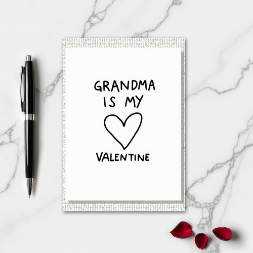 Grandma My Heart Valentine Card