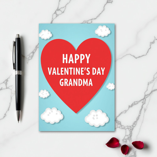 Grandma Valentine Love Heart Card